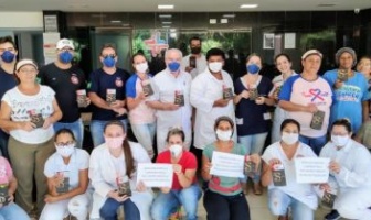 ITAPORÃ: Funcionários do Hospital agradecem empresa Cacau Show por gesto de carinho