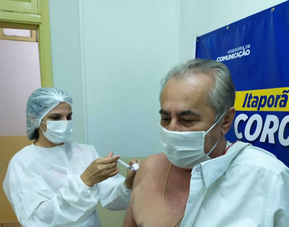 COVID:19 Itaporã recebe mais 90 doses de vacina destinadas para idosos acima de 80 anos acamados e debilitados