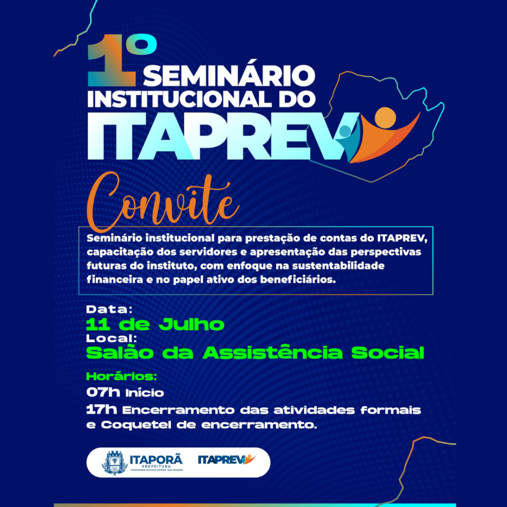 Itaprev de Itaporã terá Seminário no dia 11 de Julho