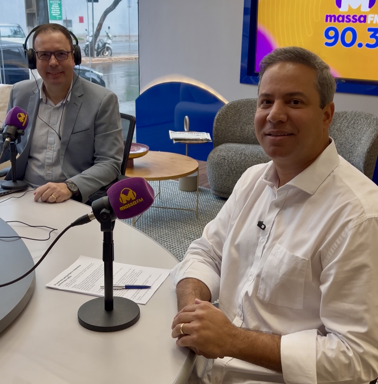 Tiago Carbonaro é entrevistado na Massa FM e faz balanço do primeiro semestre da gestão
